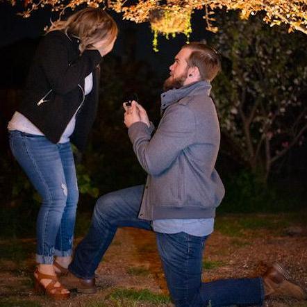 His proposal plan worked out perfectly i had no clue that it was going to happen when it did.
