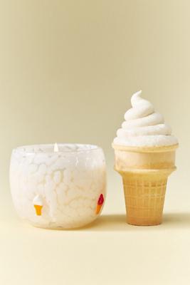Ice Cream Summer Icon Gourmand Vanilla Shake Glass Candle