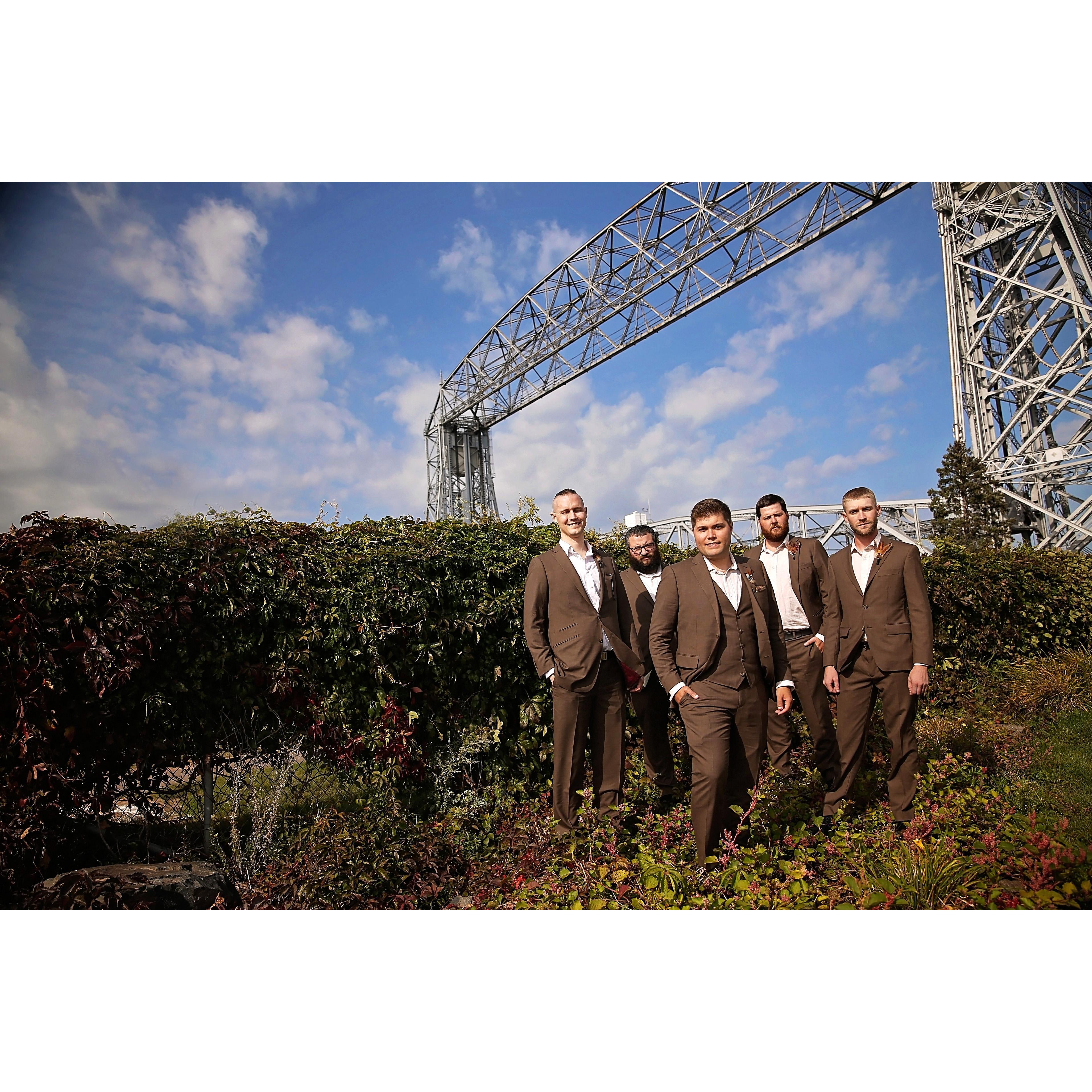 Evan & his groomsmen.