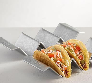Galvanized Metal Taco Holder