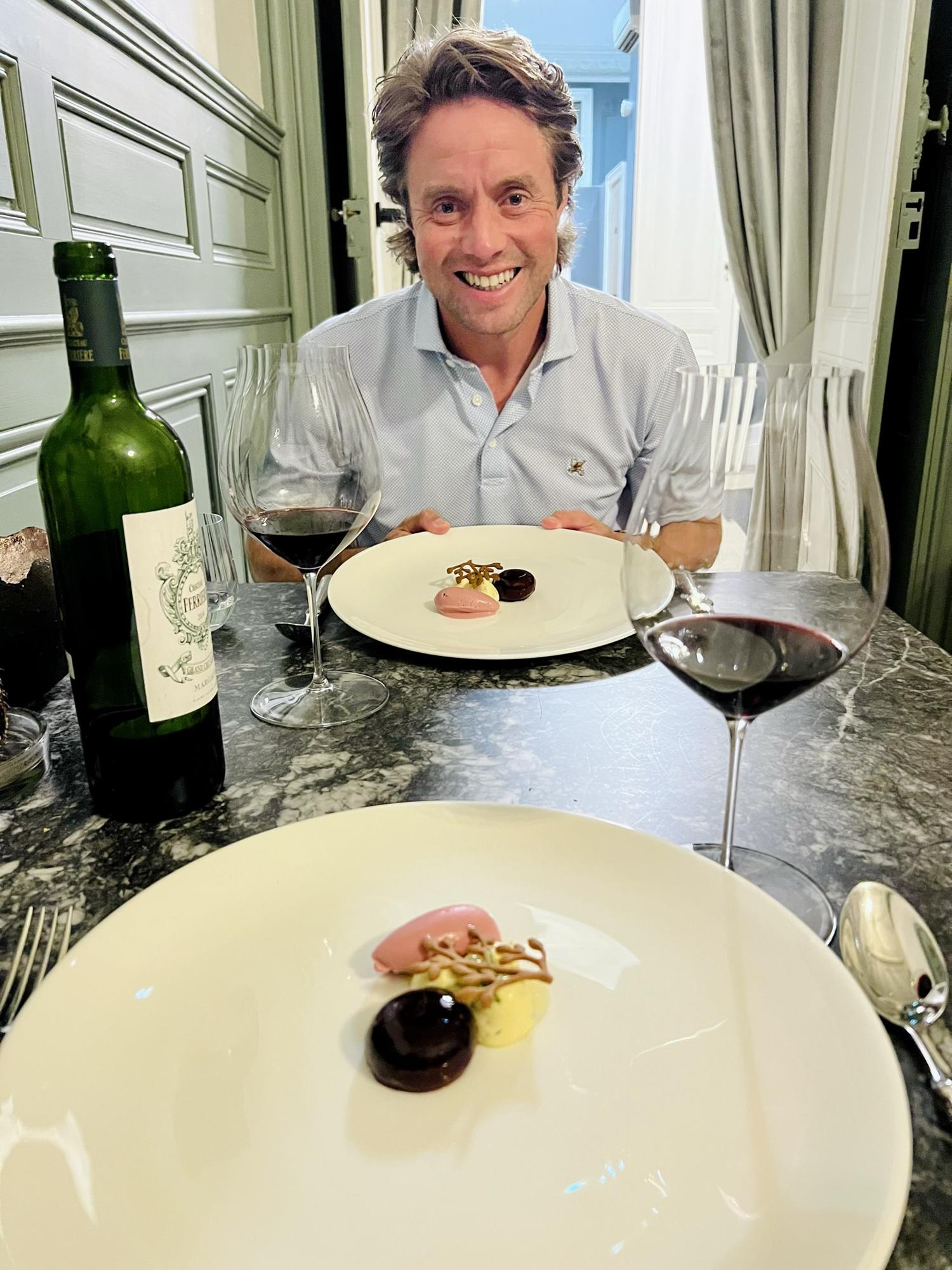 Us getting yelled at every second at our first Michelin Star restaurant in Bordeaux.