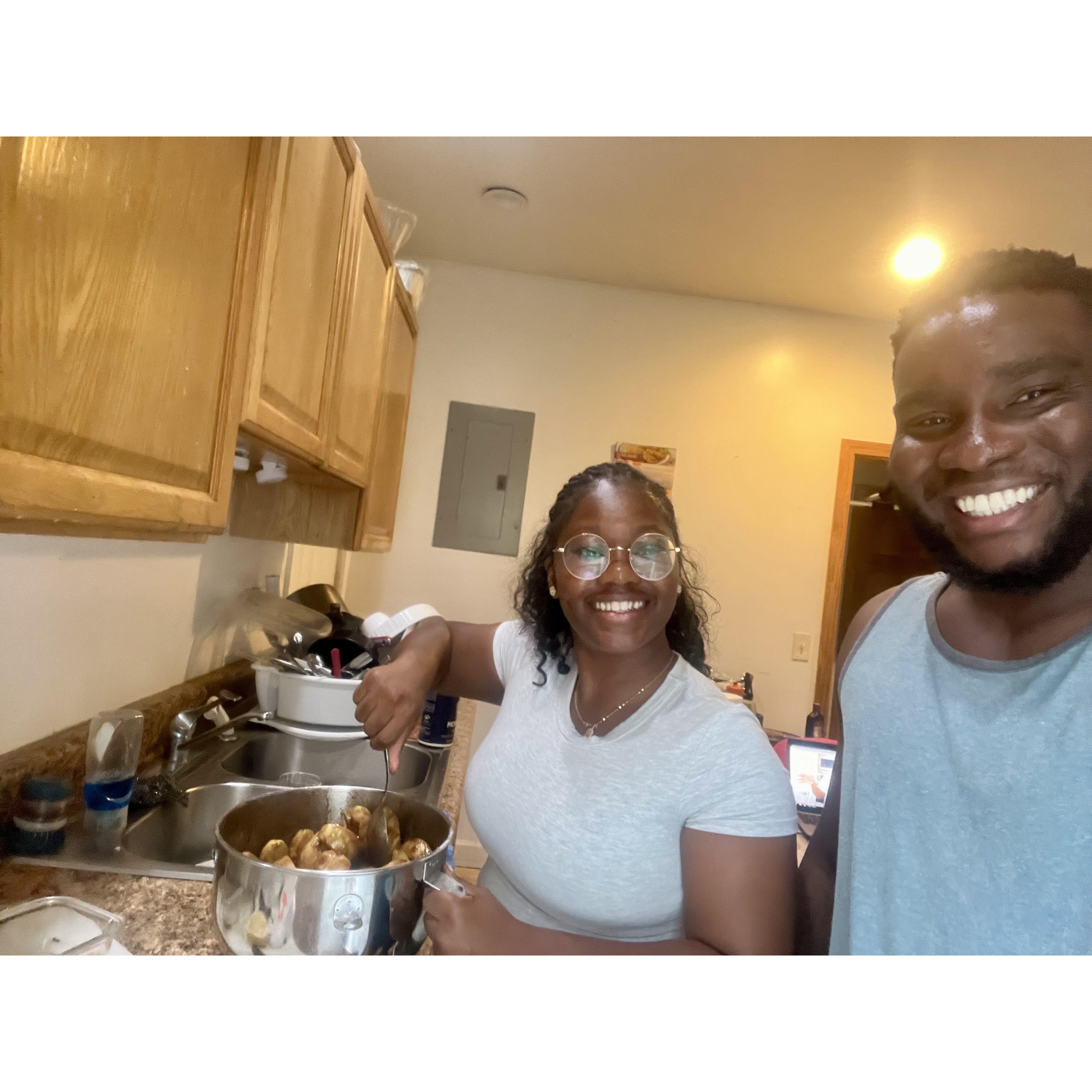 First Time Baking together
