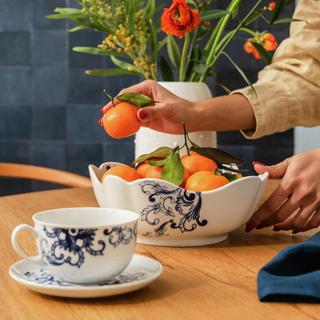 True Blue Cafe au Lait Cup, Set of 2