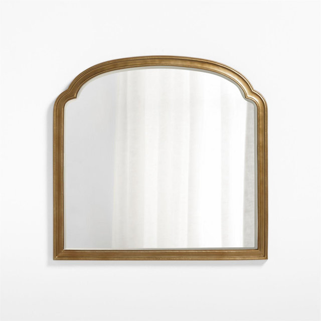 Brookhaven Brass Metal Mantel Mirror 39.75"x41.75"