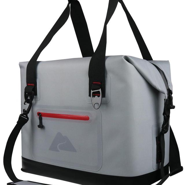 Ozark Trail 50 Can Leaktight Cooler w/ Heat Welded Body, Gray