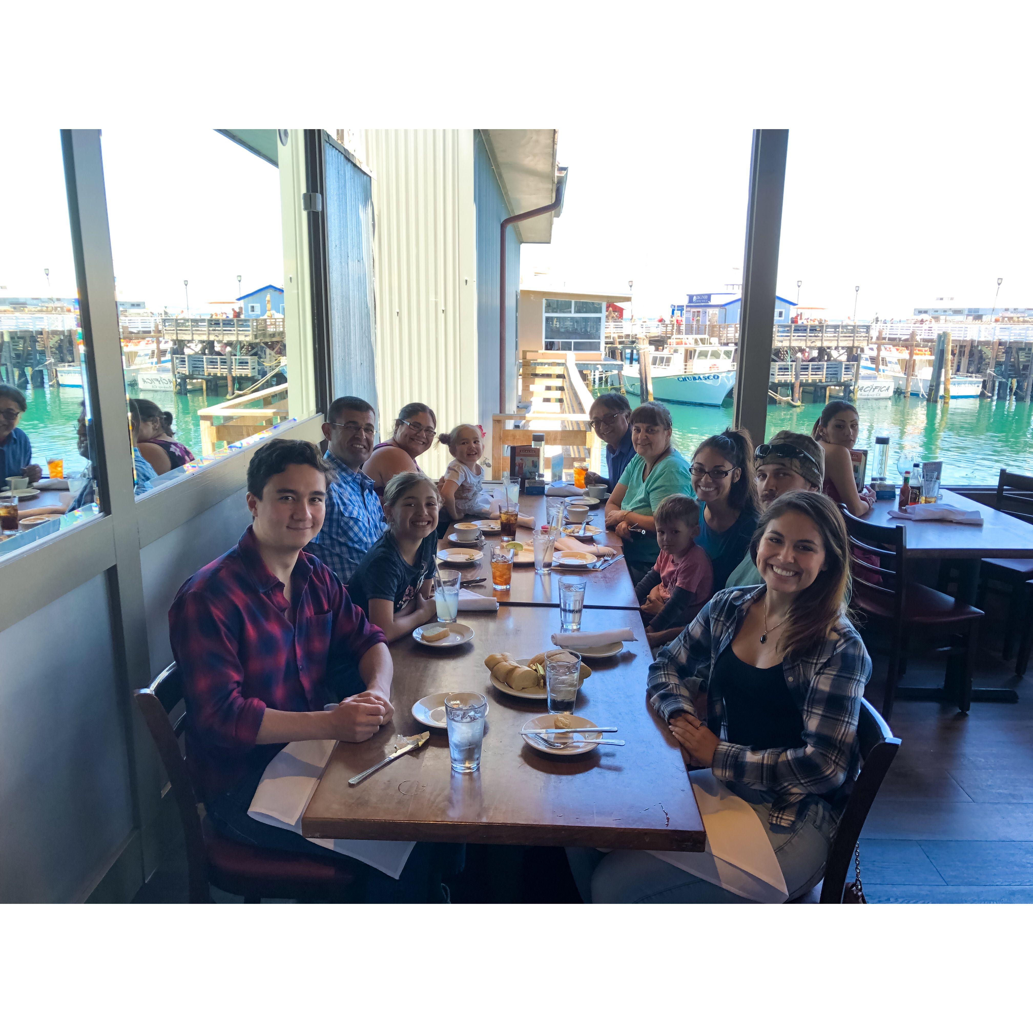 Celebrating Kolleen's Master's Graduation with family!