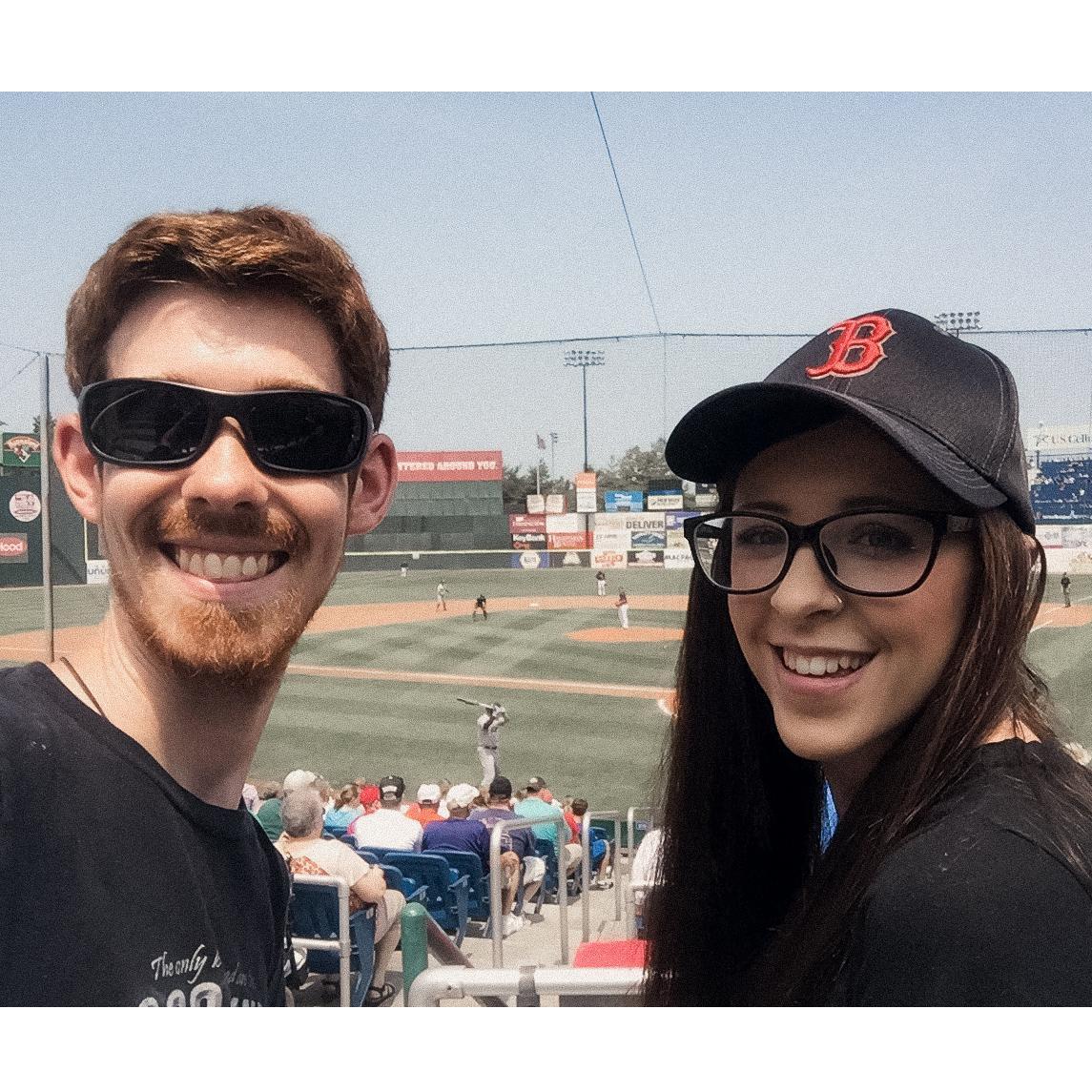 One of our favorite summer activities: going to the SeaDogs game!