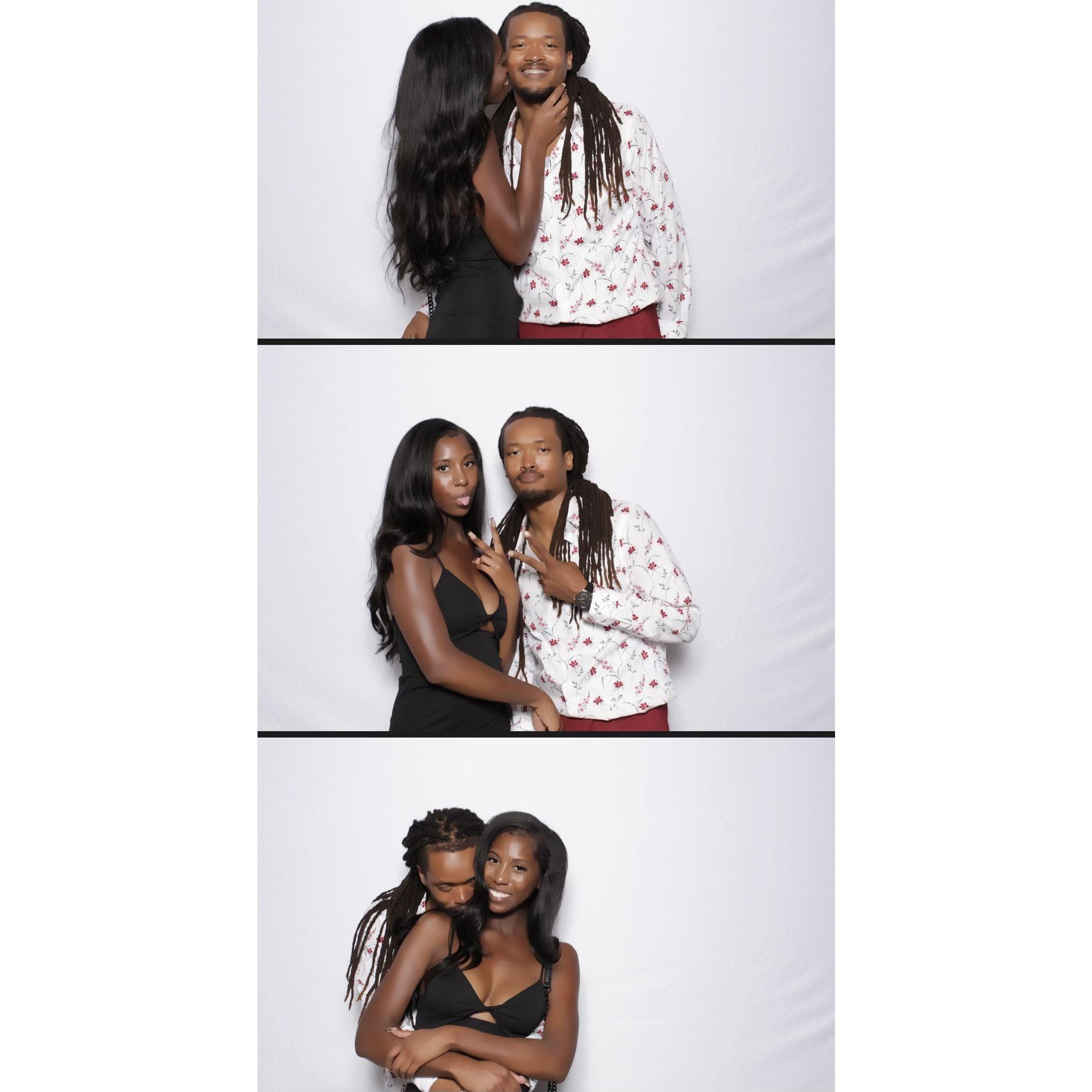 Photo booth at a friend's wedding!