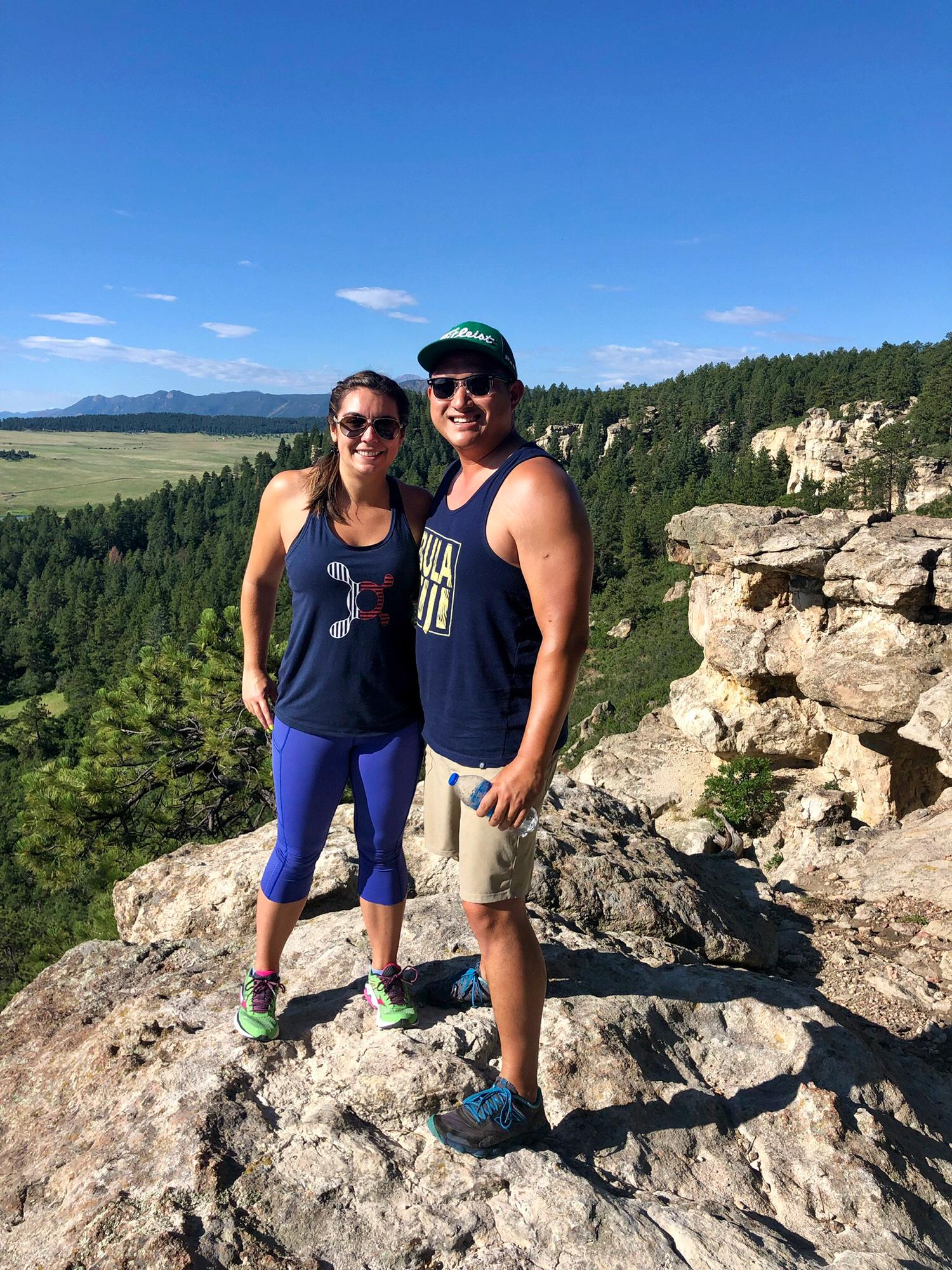 Enjoying a hike in the Colorado Rocky Mountains