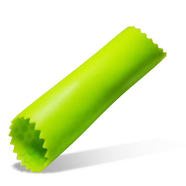 Garlic Peeler Silicone Garlic Skin Remover Roller Garlic Tube Rollers Skin Remover, Garlic Roller Peeling Tube Tool for Useful Kitchen Tools (Green)