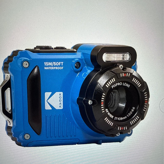 Kodak - PIXPRO WPZ2 16.0-Megapixel Waterproof Compact Camera - Electric Blue