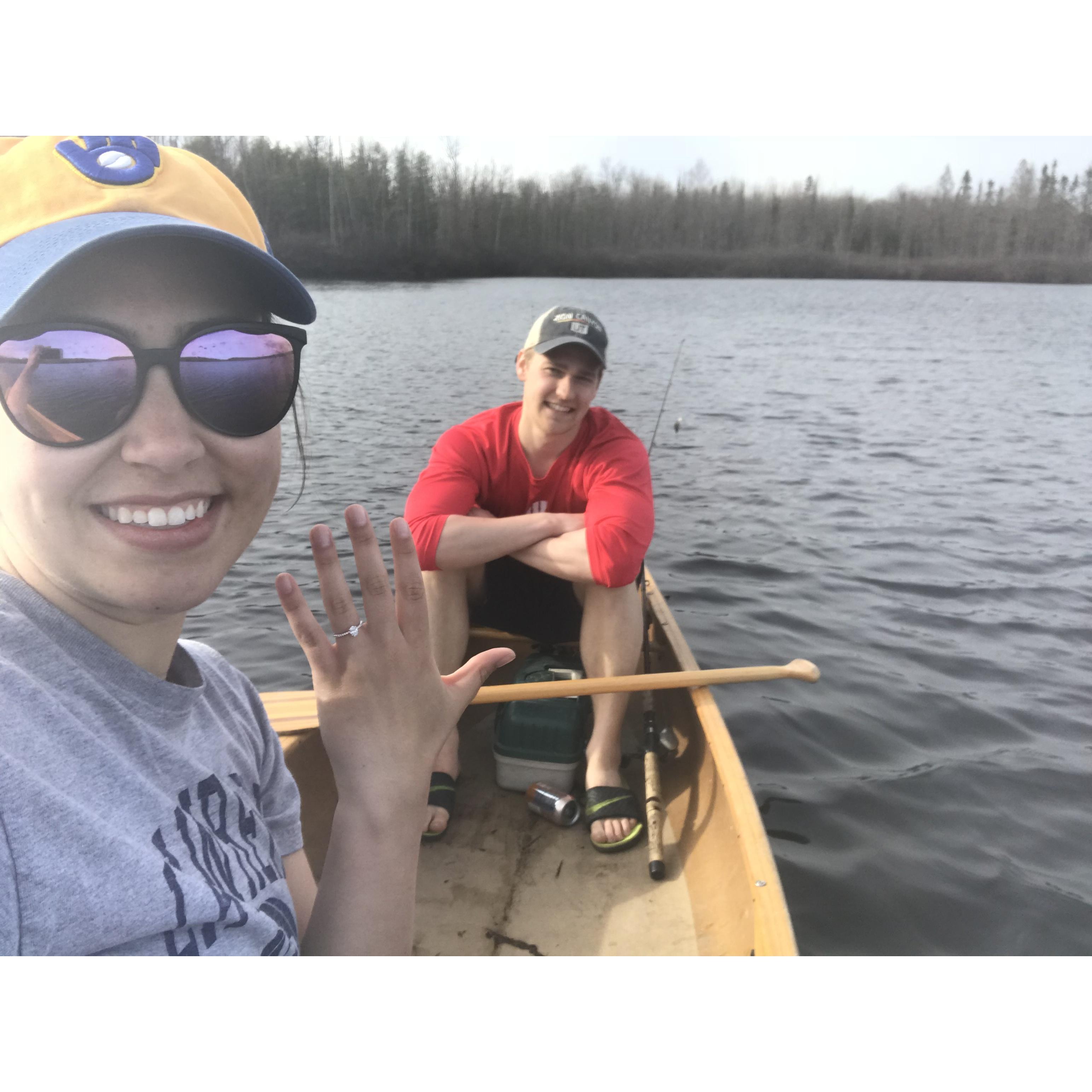 The day we got engaged!