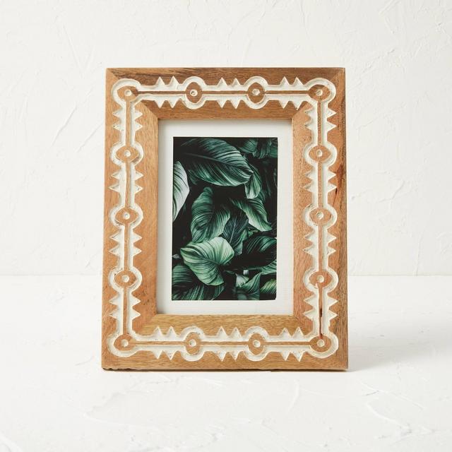 5" x 7" Carved Wood Single Frame - Opalhouse™ designed with Jungalow™