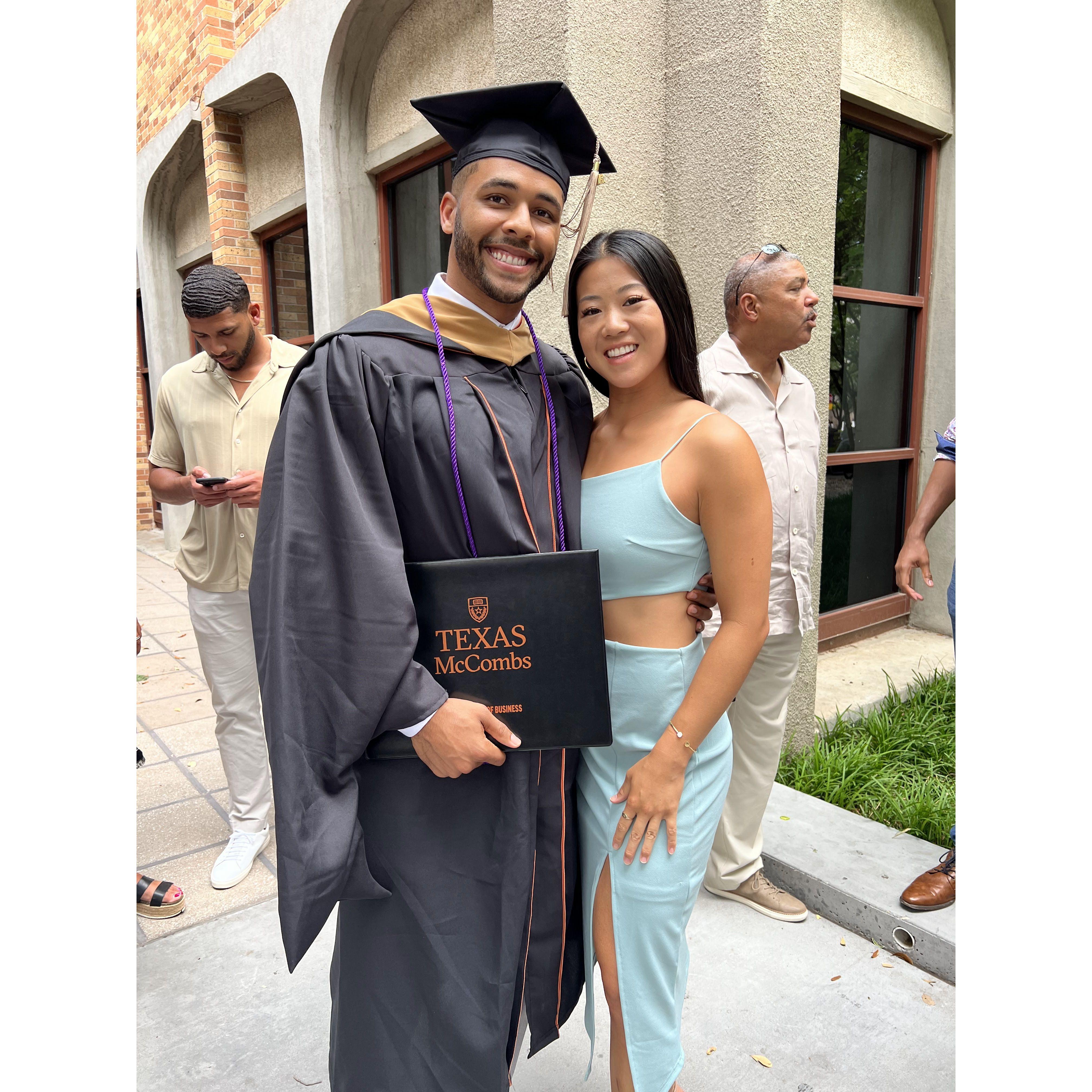 Bradley's graduation from UT's MBA program. What a smartie pants!