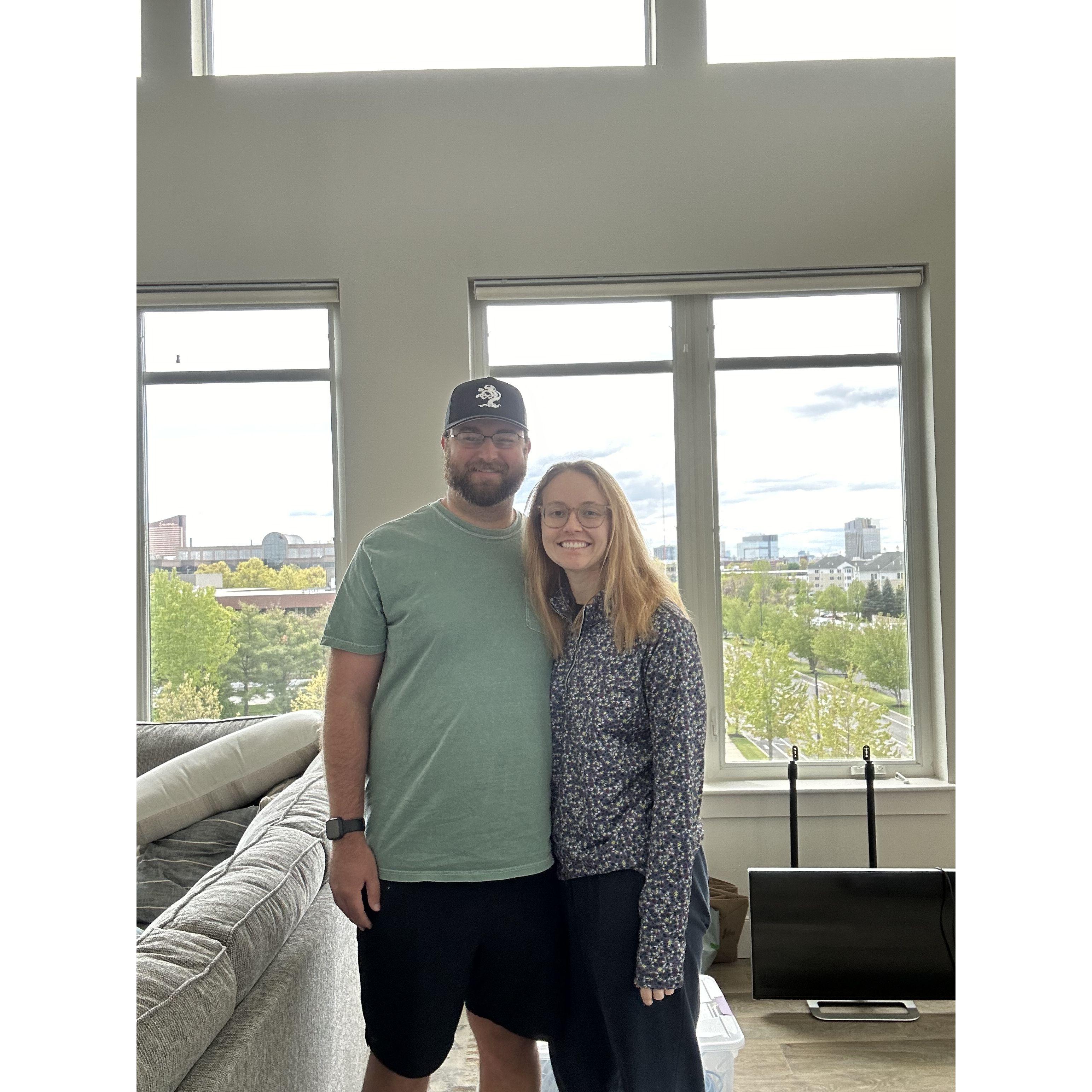 May 2024. Our first apartment! 

Mikayla moved back to Massachusetts, marking the end of long distance and the beginning of our life together!