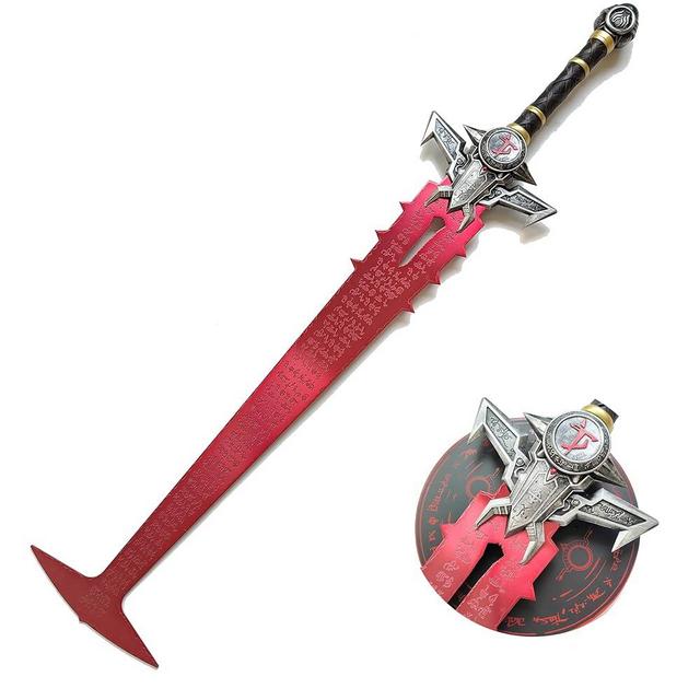 45inchs The Crucible Blade Sword Metal Replica with Display Stand - for Cosplay and Display Collection