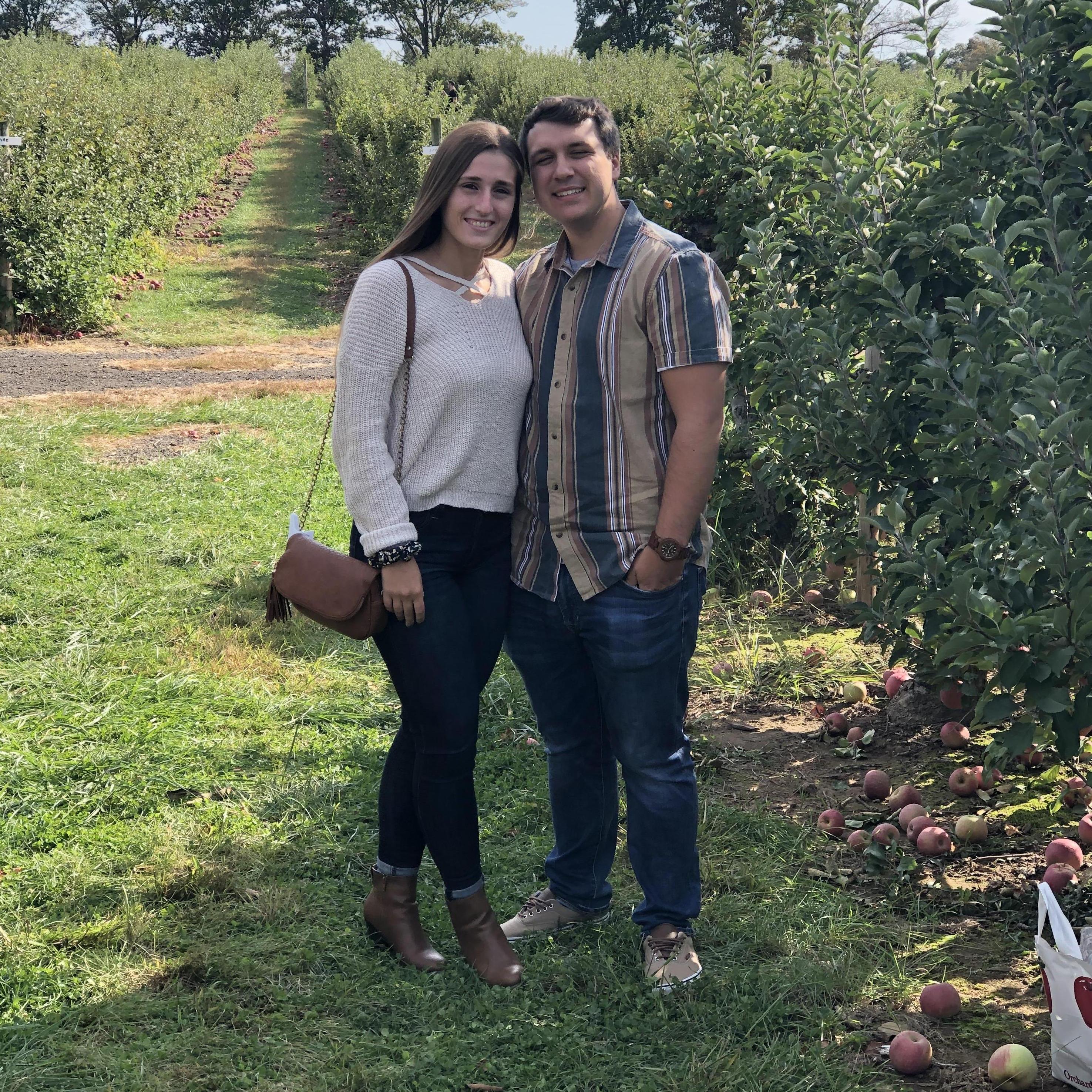 Last time apple picking before engagement!