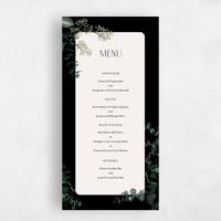 Black Wedding Menu - Terian