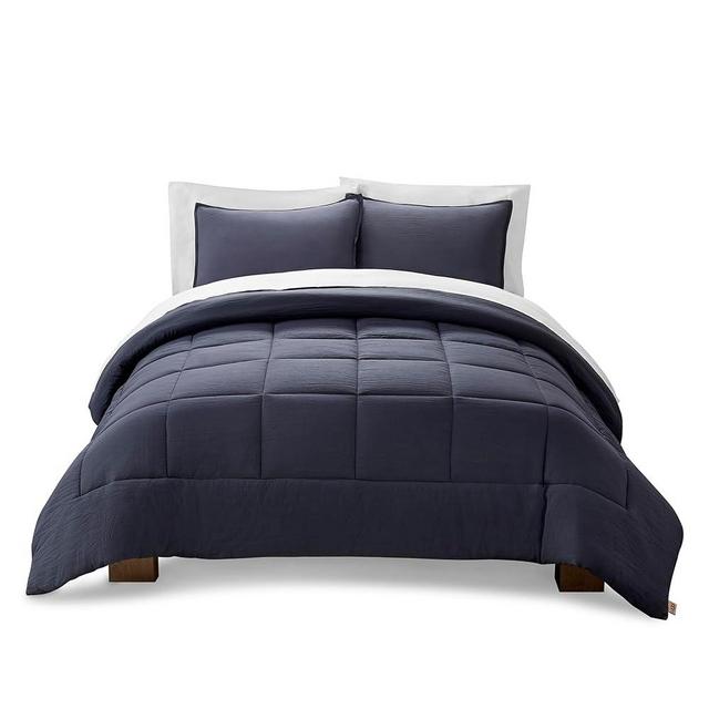 UGG 32547 Leonora Full-Queen 3-Piece Comforter Set Ultra-Soft Luxury Bedding Comforter and Two Pillow Shams Cozy Comfortable Reversible Machine Washable Hotel Style Bedding Set, Full/Queen, Navy
