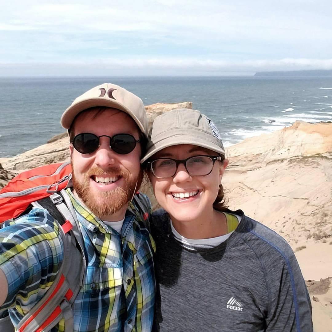 Layton Family road trip to see the solar eclipse in Cape Kiwanda, Oregon.
