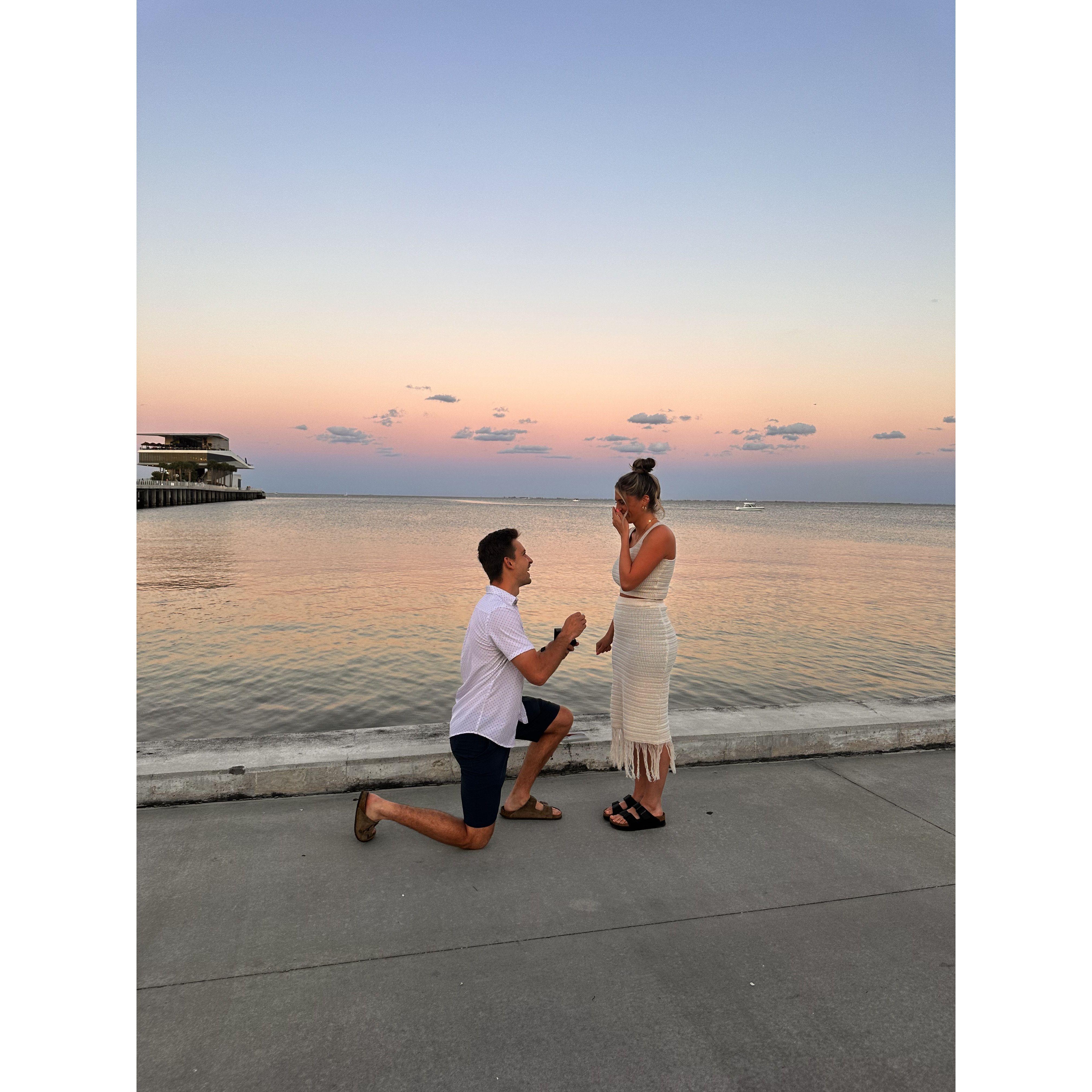 The proposal at St Pete Beach Pier
