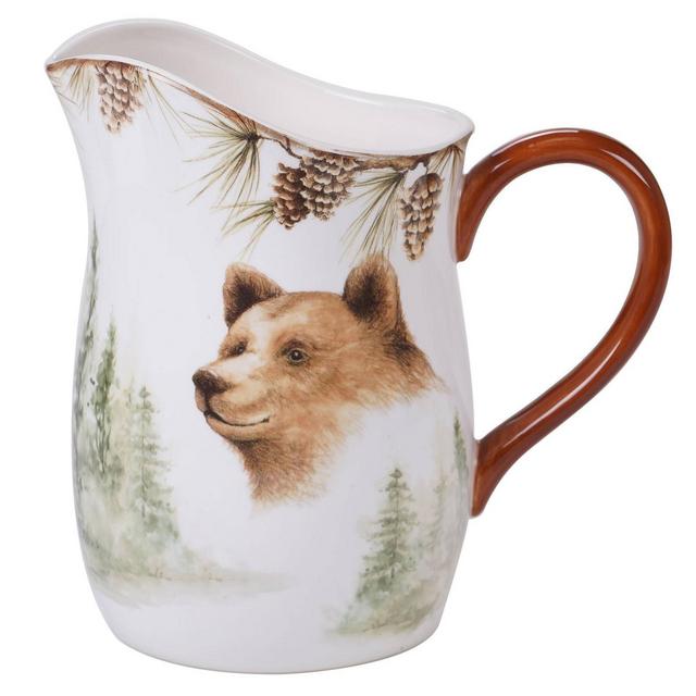 3qt Earthenware Mountain Retreat Pitcher - Certified International