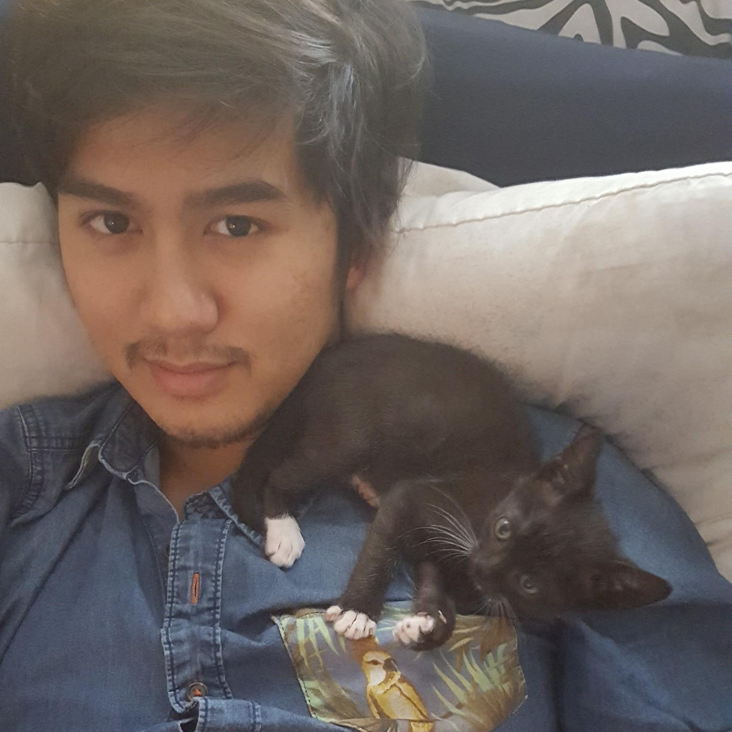 This was a few weeks after we welcomed Mochi into our home!