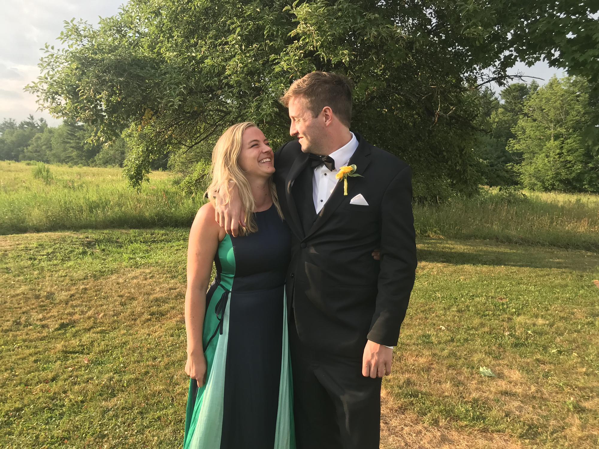 Attending our friends Jeff and Hilary's wedding
