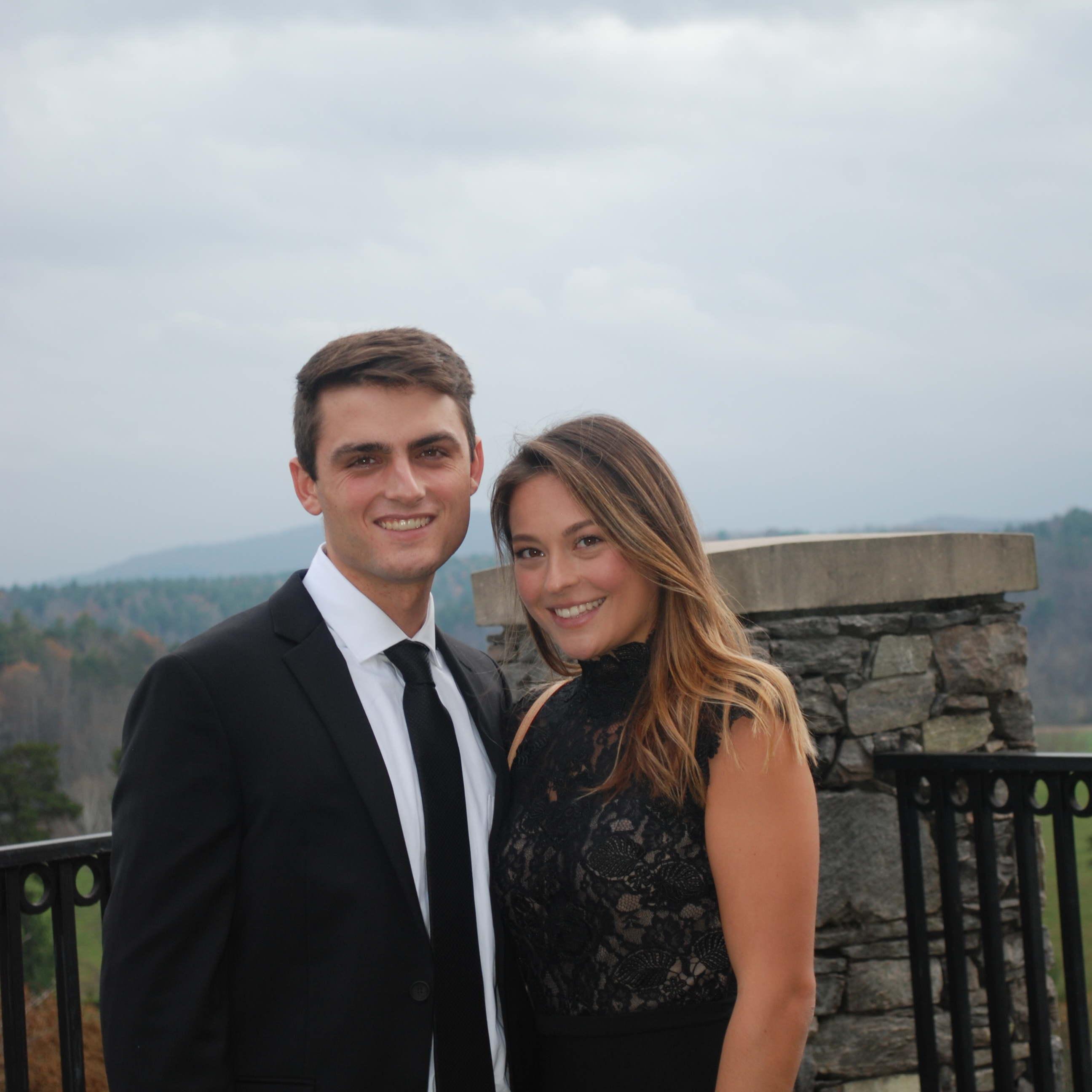 Parker and I at Amanda and Chad's wedding in Asheville NC. 