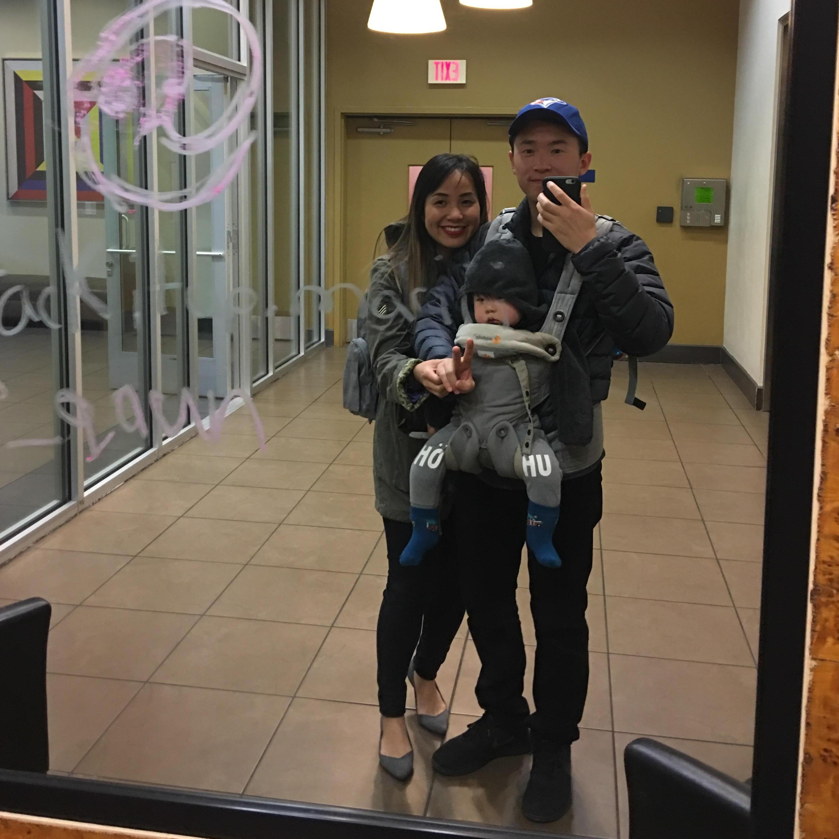 The time Jamie wouldn't stop crying until we took him for a walk.