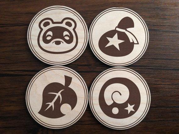Gaming coasters ACNH - set of 4