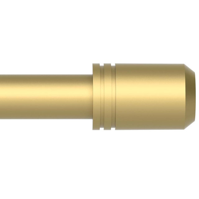 GXOACKJ Curtain Rods for Windows 48 to 84 Inches, 5/8 Inch Gold Adjustable Small Curtain Rod Set with Brackets for Bedroom Living Room