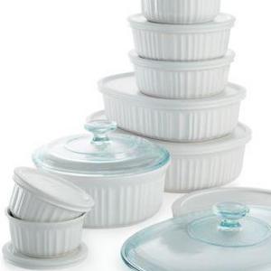 Corningware - French White 18 Piece Bakeware Set