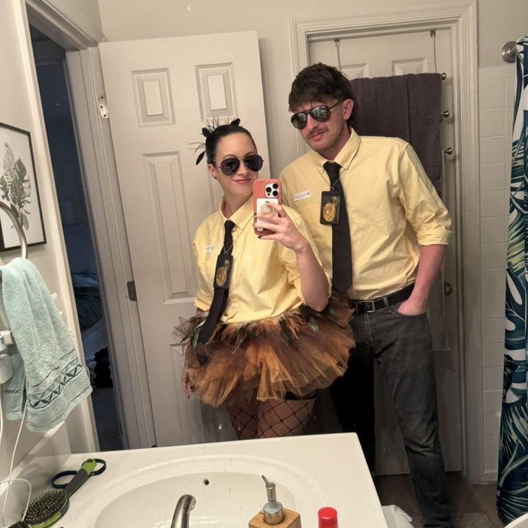 Halloween 2025, Limu Emu and Doug from Liberty Mutual!