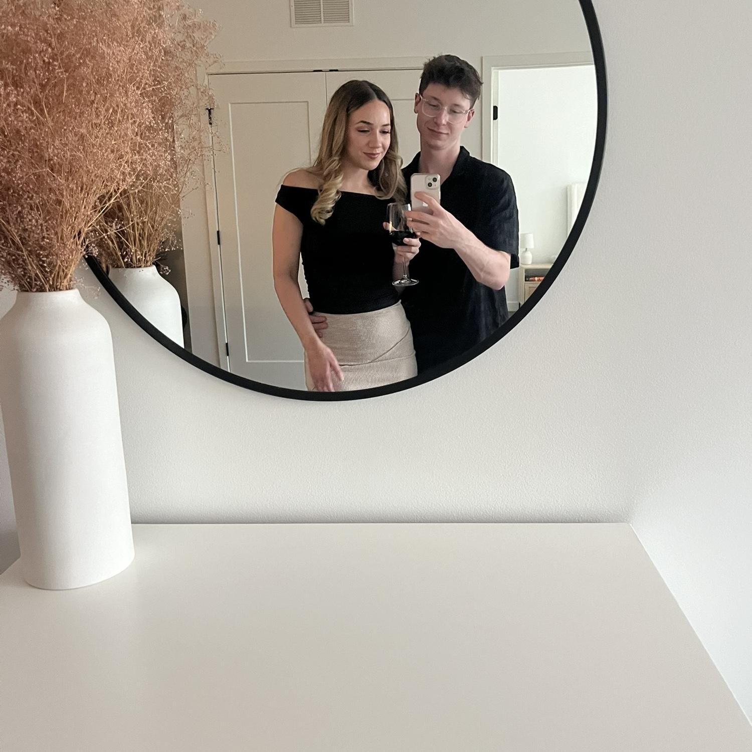 Our first date night in our first apartment together!