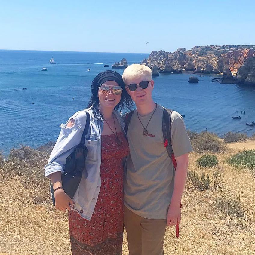 Sam and Taylor in Lagos, Portugal.