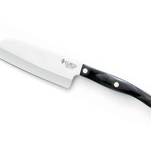 Cutco - CUTCO Model 2166 Petite Santoku Knife......... 5.6" High Carbon Stainless Straight Edge blade..............5.1" Classic Brown handle (sometimes called "black")................. in factory-sealed plastic bag.