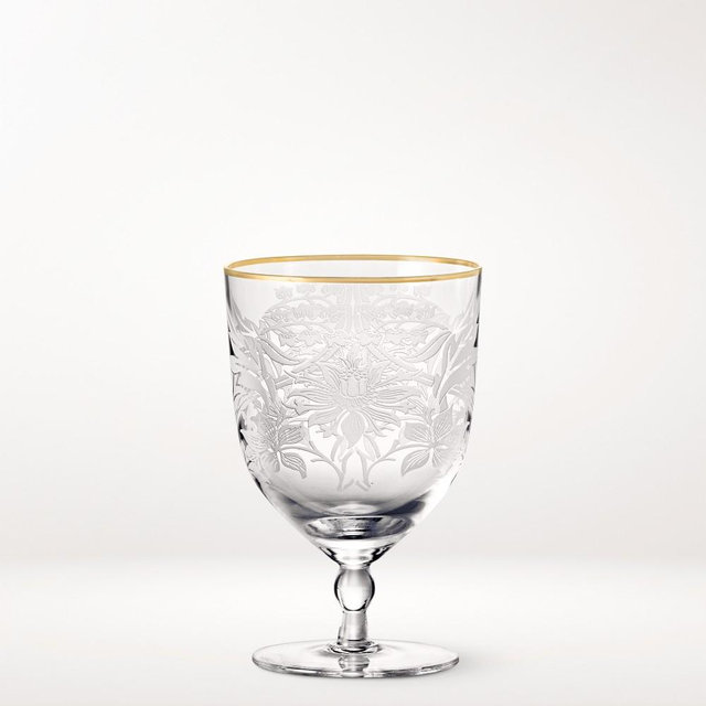 Morris & Co. x Williams Sonoma Etched Goblet, 13.5-oz, Set of 4