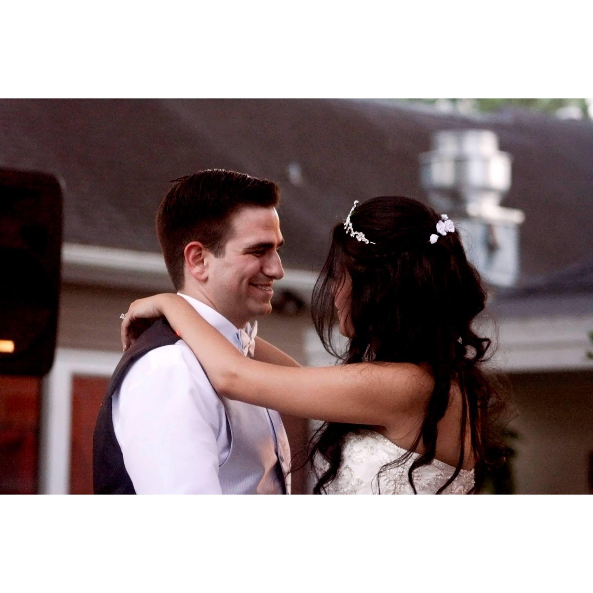 Our first dance as husband and wife.