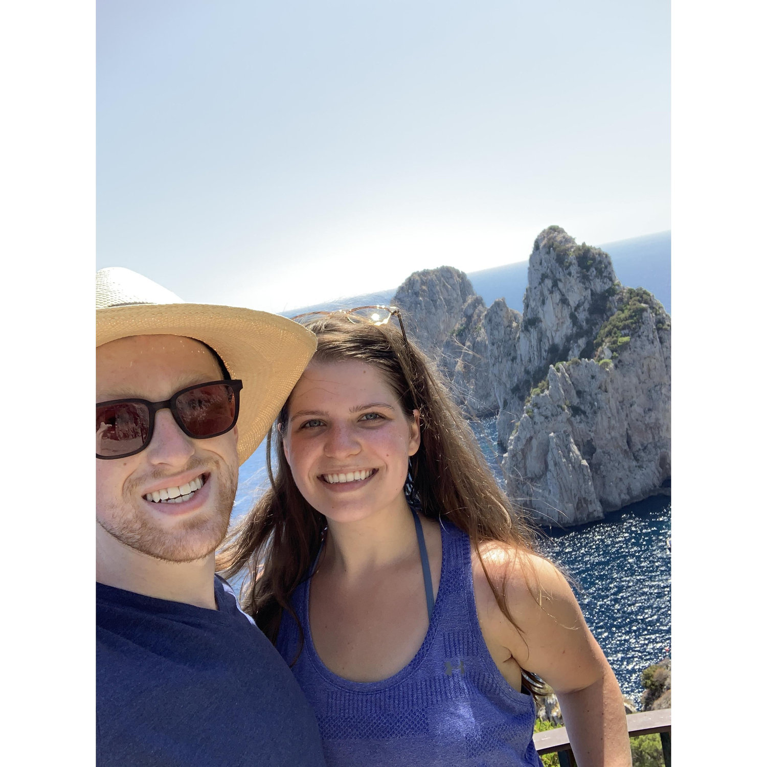 Top of our hike in Capri, Italy