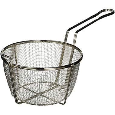 Winco FBRS-8 Round Wire Fry Basket, 8-1/2-Inch, 6-Mesh