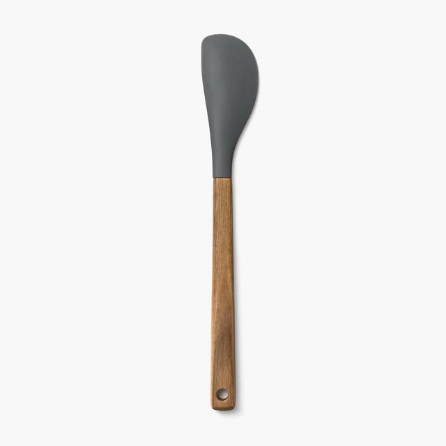 Acacia Wood/Silicone Spatula Gray - Figmint™