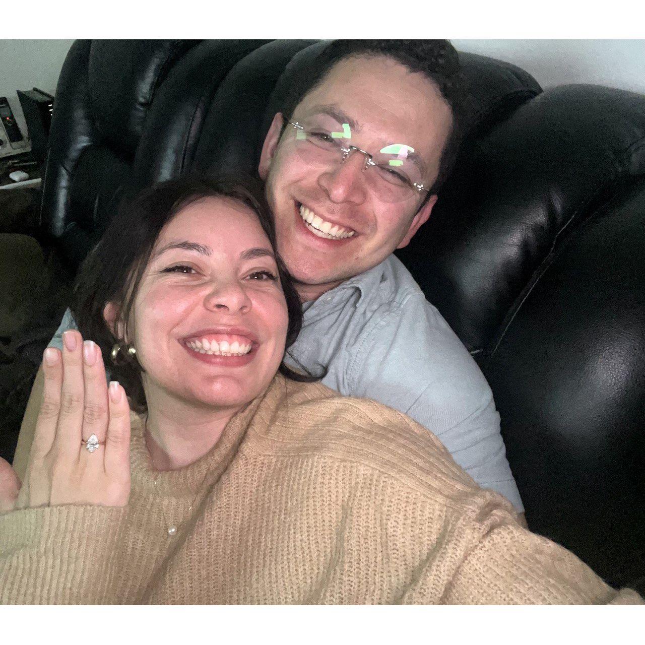 First night engaged!