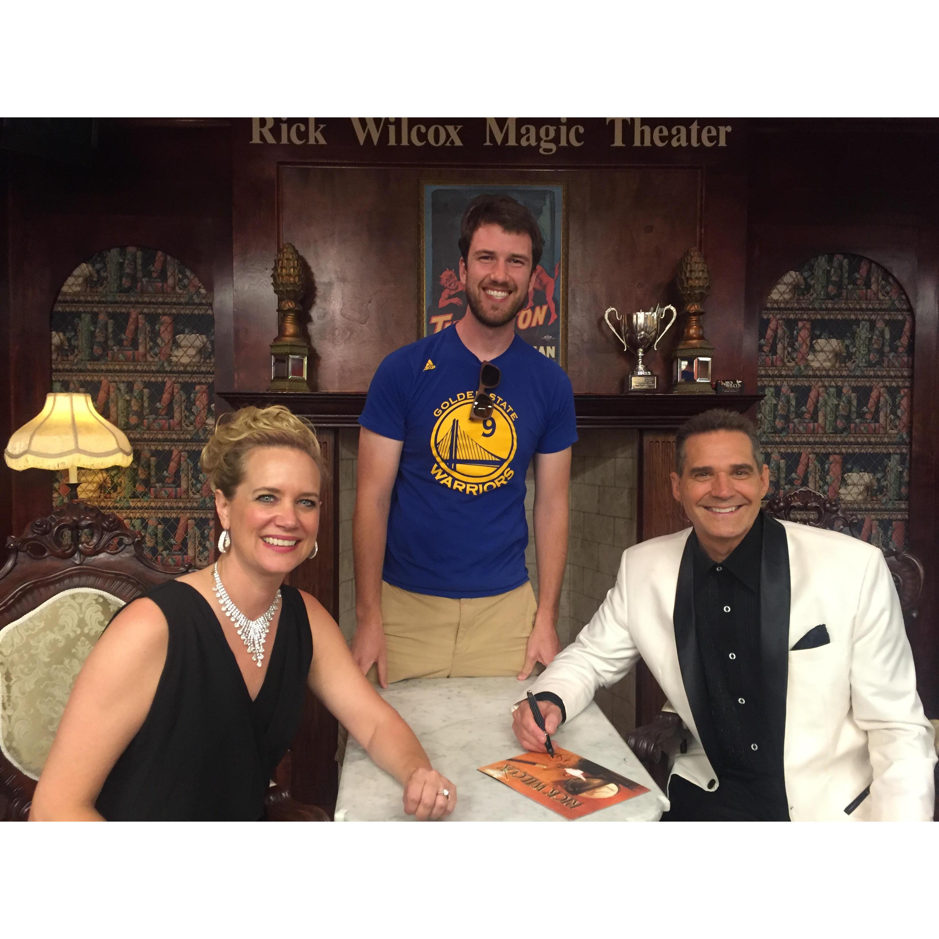Fun fact: The first birthday present Anna gave to Corey was a DVD by Rick Wilcox about how to do magic tricks. Several years later Corey got to meet his hero.