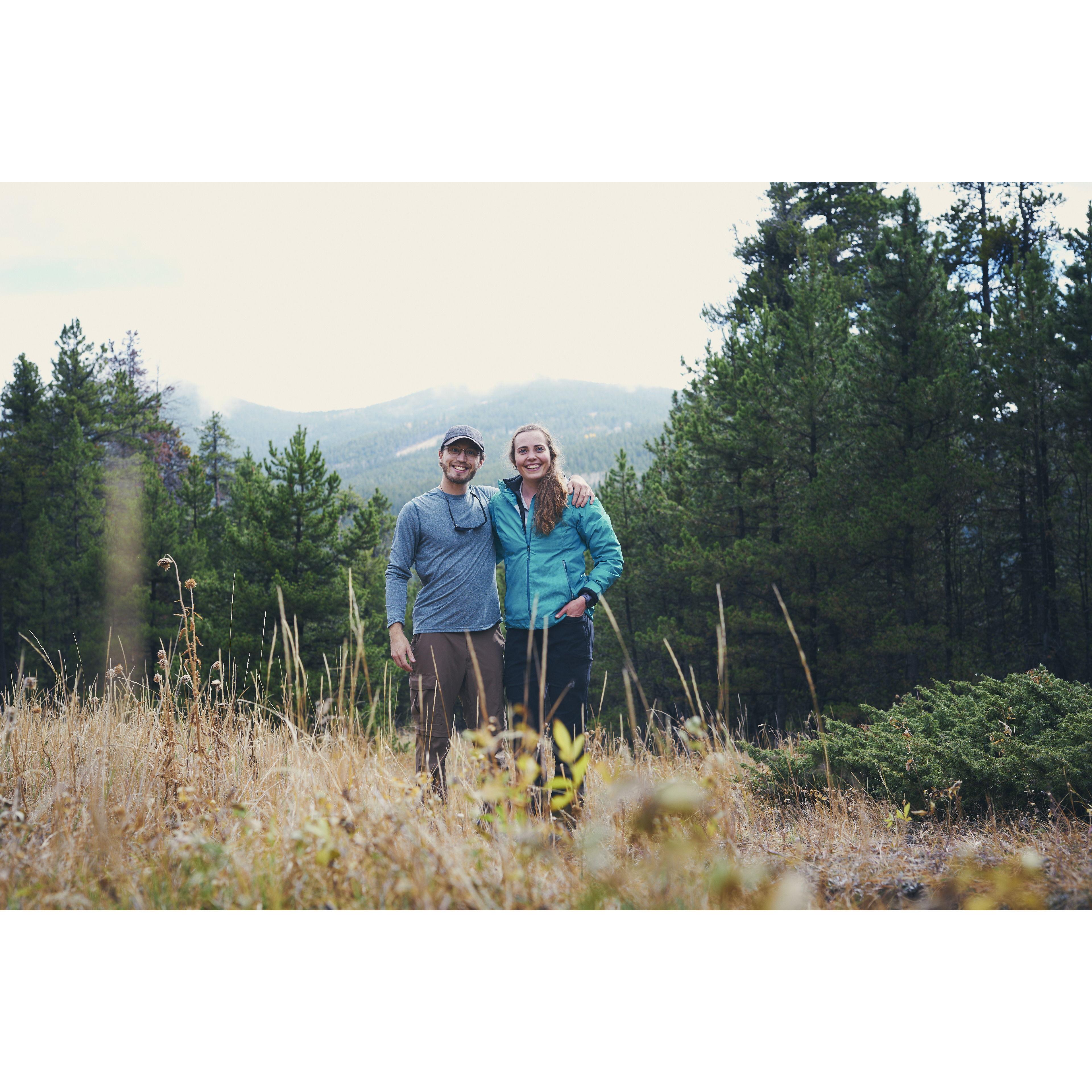Oct 19: A hike in Evergreen near our wedding venue! Also foreshadowing?
