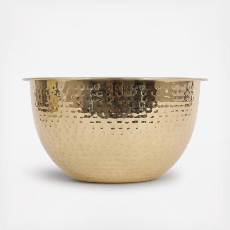 Creative Co-Op Hammered Stainless Steel Bowls Set Of 3 – Copper Finish, 5qt, 3qt, 1.5qt