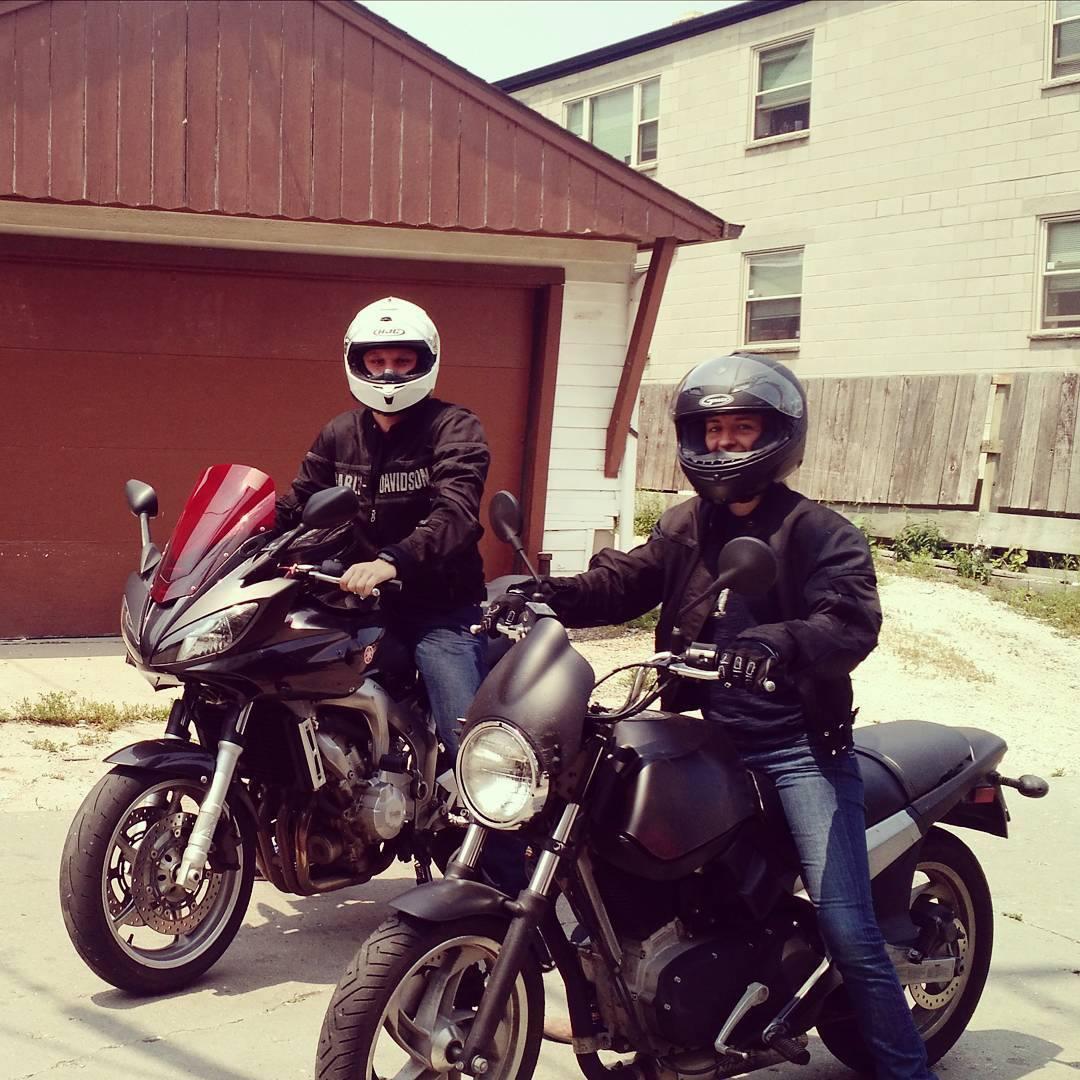 In Erin's first year in Milwaukee, Kevin peaked her interest in motorcycles.