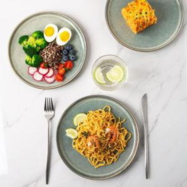 Dinner Plates, 8.5 Inch Ceramic, Set of 6