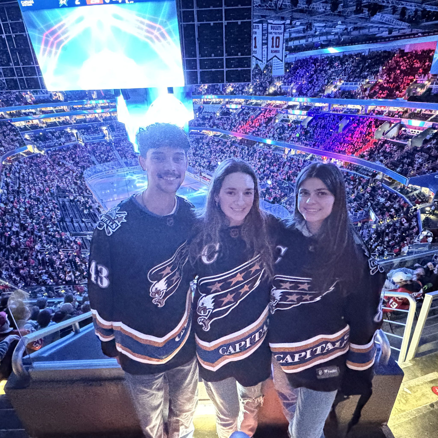 With our sweet Sami at the CAPS game!!