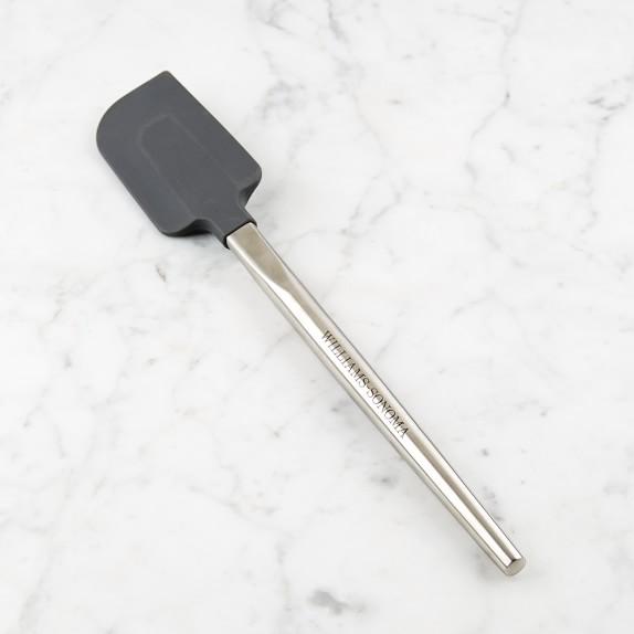 Grey Silicone Spatula with Stainless-Steel Handle